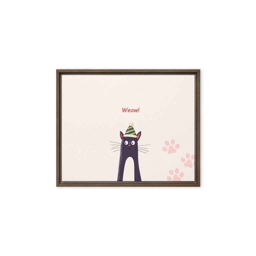 Happy Birthday Cat Canvas