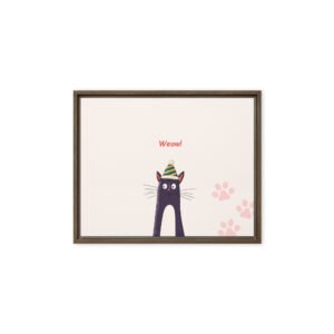 Happy Birthday Cat Canvas